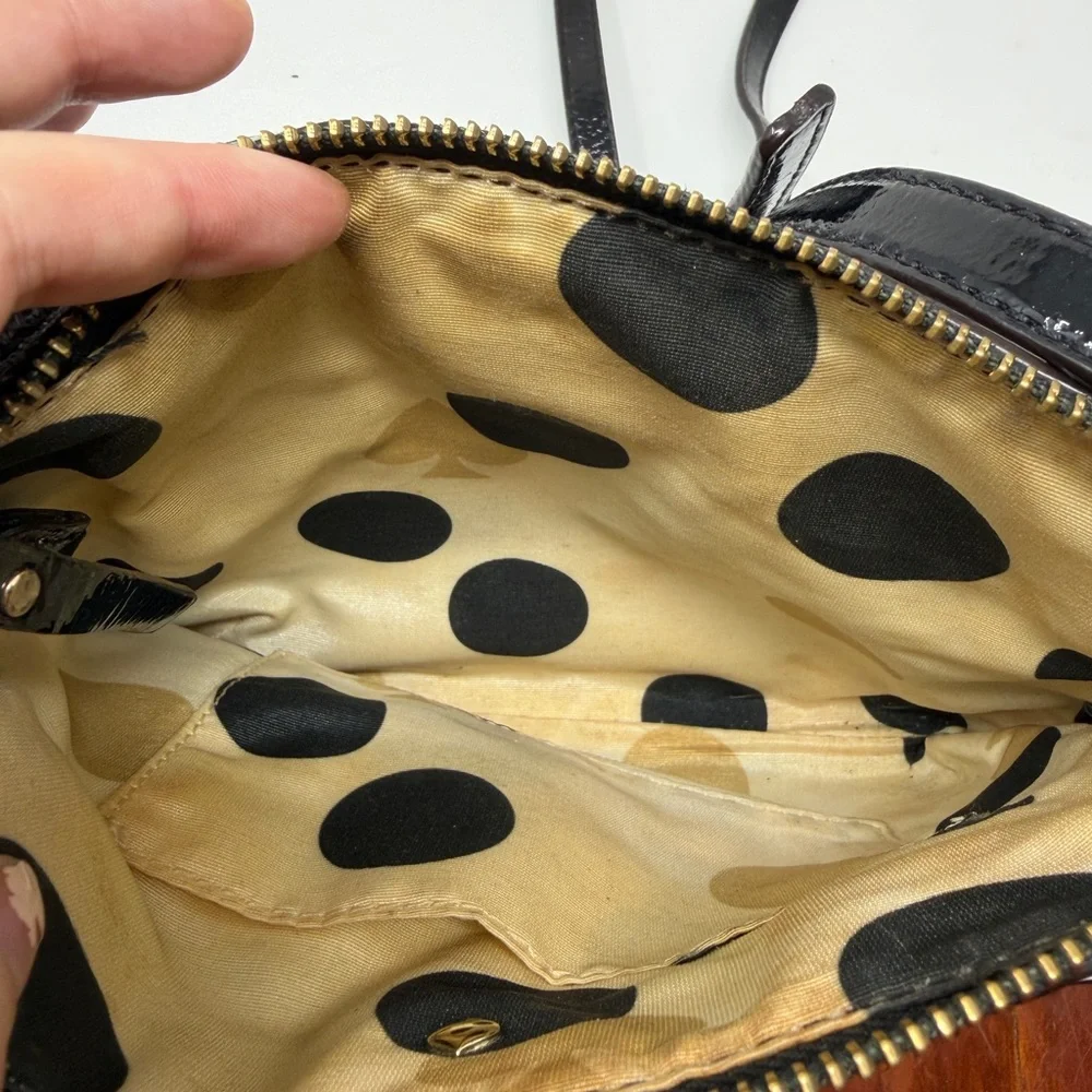 Kate spade Black Leather Crossbody Bag with Front Zip Pocket - Picture 4 of 6